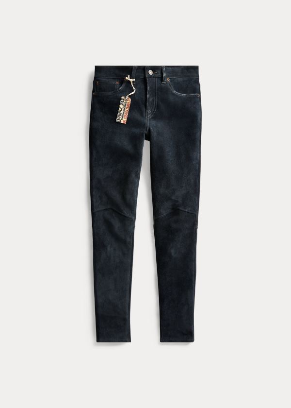 Ralph Lauren Stretch Suede Skinny Jeans Dame Danmark (TOMRJ6714)